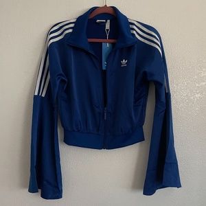 Adidas crop track jacket Womens Small